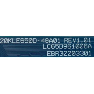 LED DRIVER PARA TV LG NANOCELL / NUMERO DE PARTE EBR32203301 / LC65D961006A / 20KLE650D-48A01 / 21Y65NANO90 / YTYY2348AB2687 / PANEL NC650DQB-ABKH1 / DISPLAY HV650QUB-E9D / MODELOS 65NANO90UPA / 65NANO90UPA.BUSYLKR / 65NANO90UPA.BUSFLKR / 65NAN090UPA 